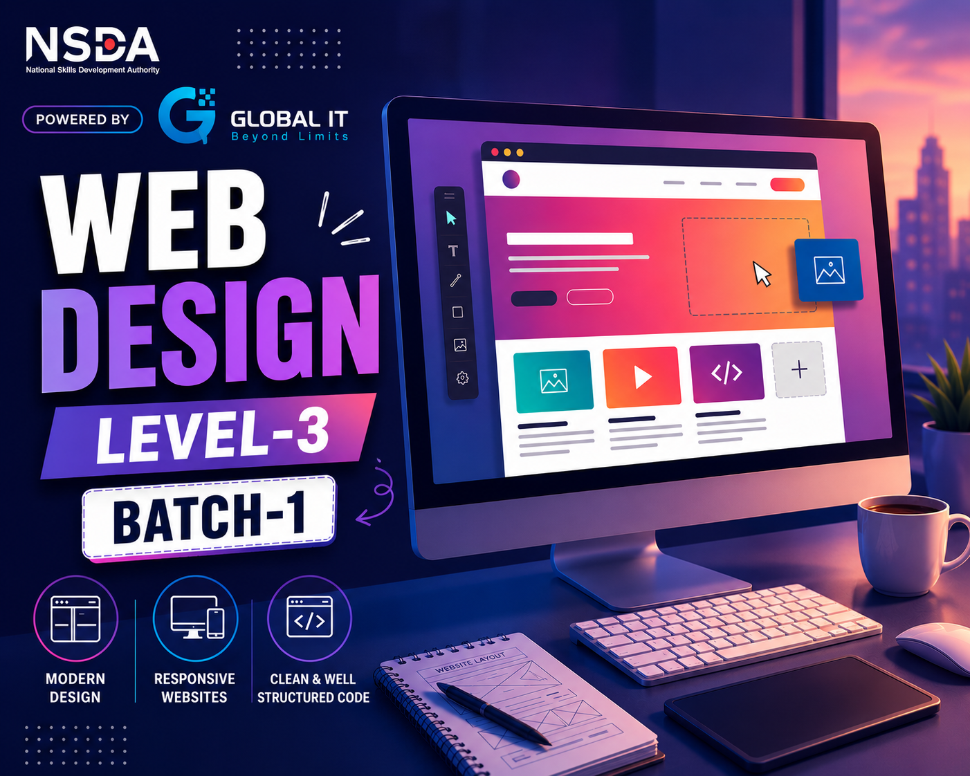 NSDA Web Design Level - 3 Courses in Web Design | Amar Skill | On the ...